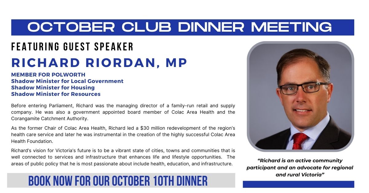 Oct 2022 Dinner Meeting with Richard Riordan