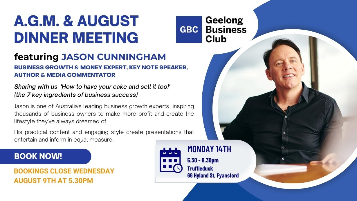 GBC Dinner with Jason Cunningham - August 2023